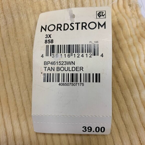 Bp Women's Corduroy Notched‎ Hem High Waist Corduroy Skirt In Tan Size 3X NWT - Picture 10 of 15